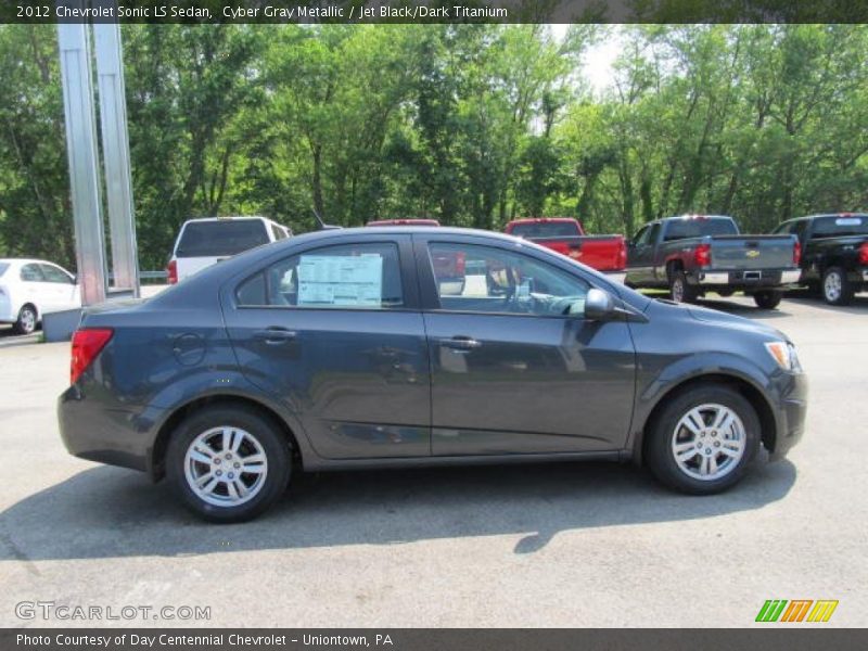 Cyber Gray Metallic / Jet Black/Dark Titanium 2012 Chevrolet Sonic LS Sedan