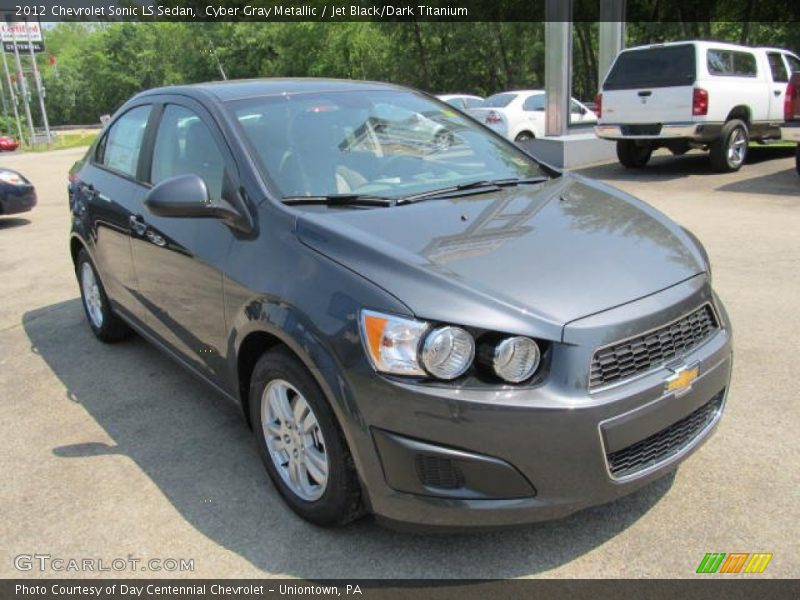 Cyber Gray Metallic / Jet Black/Dark Titanium 2012 Chevrolet Sonic LS Sedan