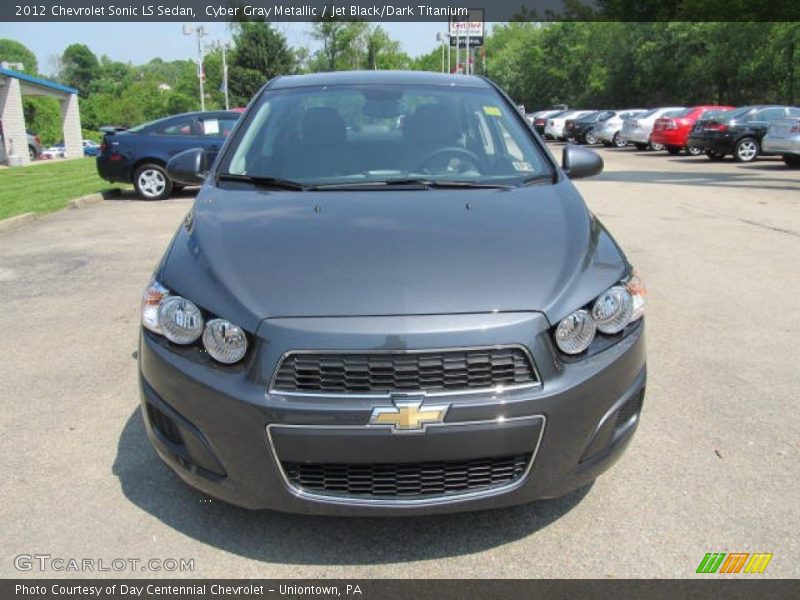 Cyber Gray Metallic / Jet Black/Dark Titanium 2012 Chevrolet Sonic LS Sedan