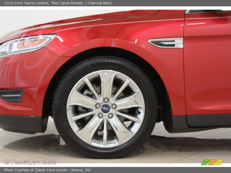 Red Candy Metallic / Charcoal Black 2010 Ford Taurus Limited