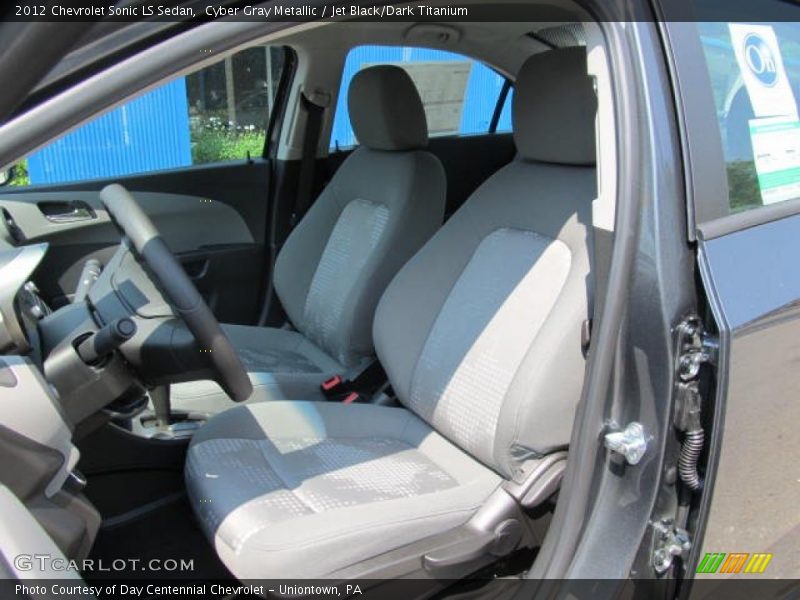 Cyber Gray Metallic / Jet Black/Dark Titanium 2012 Chevrolet Sonic LS Sedan