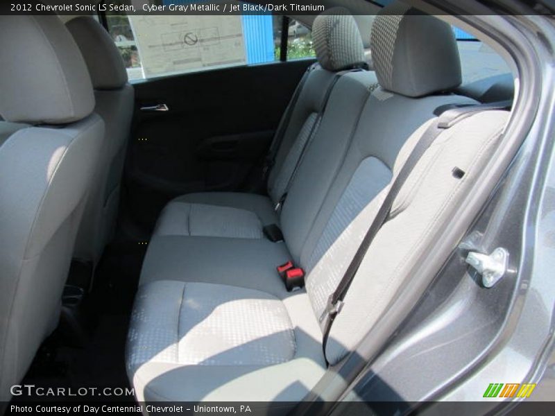 Cyber Gray Metallic / Jet Black/Dark Titanium 2012 Chevrolet Sonic LS Sedan