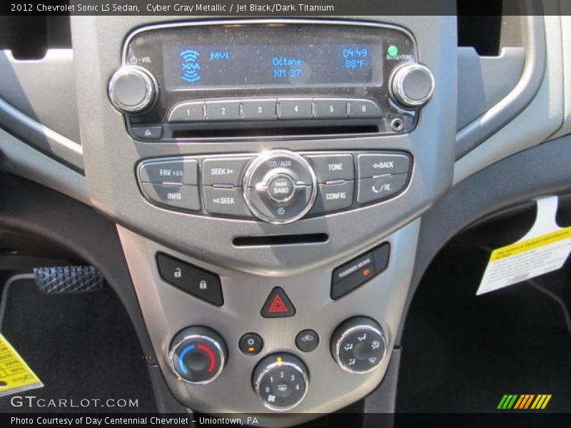 Cyber Gray Metallic / Jet Black/Dark Titanium 2012 Chevrolet Sonic LS Sedan