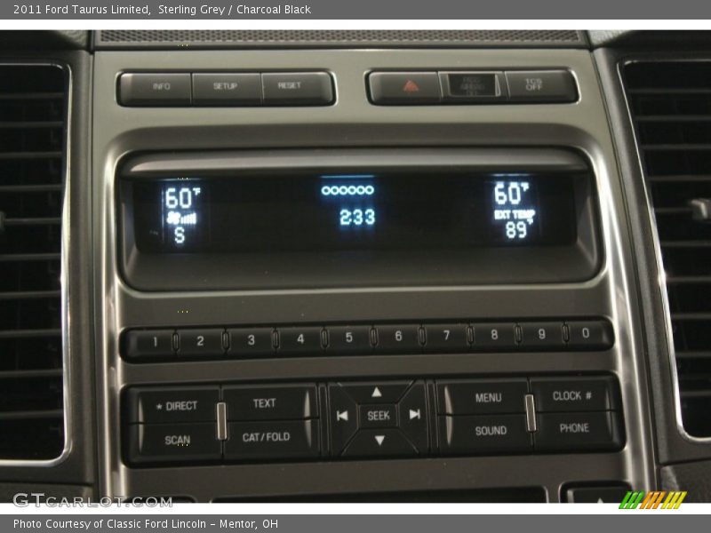 Sterling Grey / Charcoal Black 2011 Ford Taurus Limited