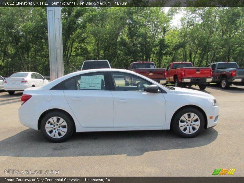Summit White / Jet Black/Medium Titanium 2012 Chevrolet Cruze LS