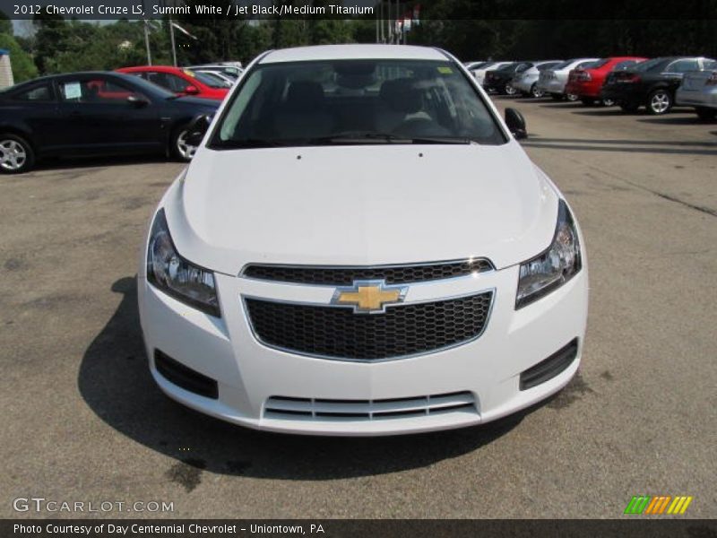 Summit White / Jet Black/Medium Titanium 2012 Chevrolet Cruze LS