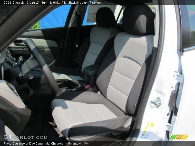 Summit White / Jet Black/Medium Titanium 2012 Chevrolet Cruze LS