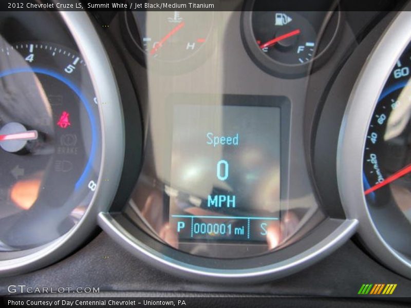 Summit White / Jet Black/Medium Titanium 2012 Chevrolet Cruze LS