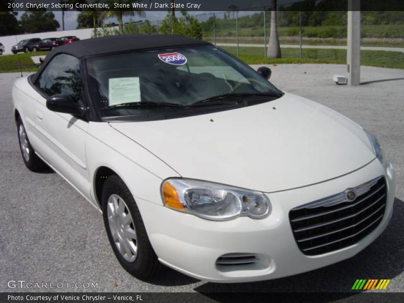 Stone White / Dark Slate Gray 2006 Chrysler Sebring Convertible