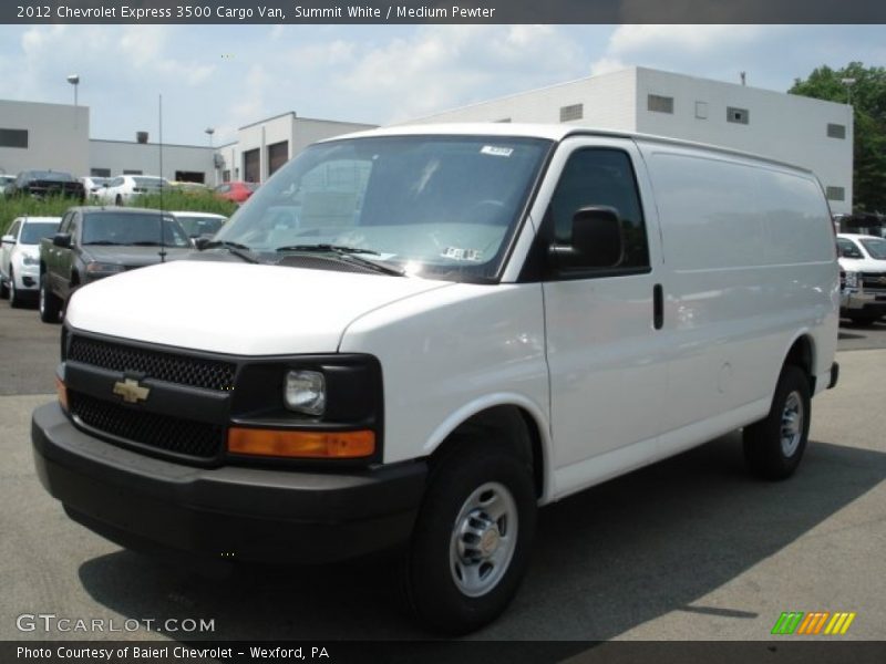 Summit White / Medium Pewter 2012 Chevrolet Express 3500 Cargo Van