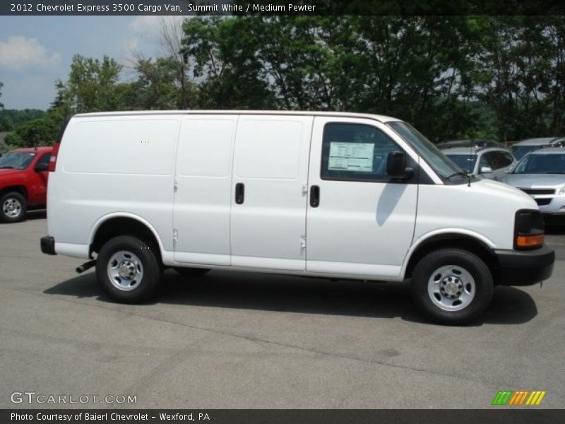 Summit White / Medium Pewter 2012 Chevrolet Express 3500 Cargo Van