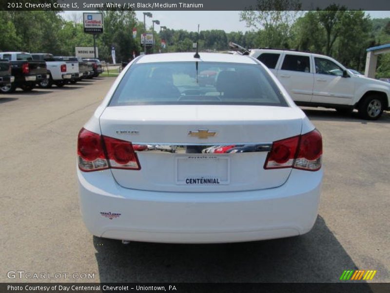 Summit White / Jet Black/Medium Titanium 2012 Chevrolet Cruze LS