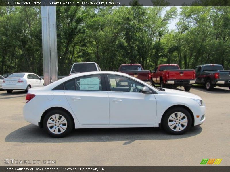 Summit White / Jet Black/Medium Titanium 2012 Chevrolet Cruze LS