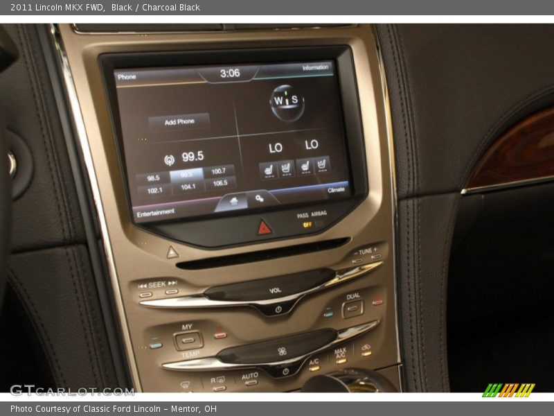 Controls of 2011 MKX FWD