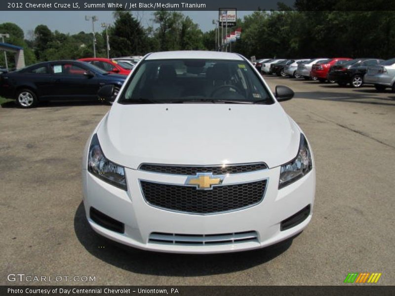 Summit White / Jet Black/Medium Titanium 2012 Chevrolet Cruze LS