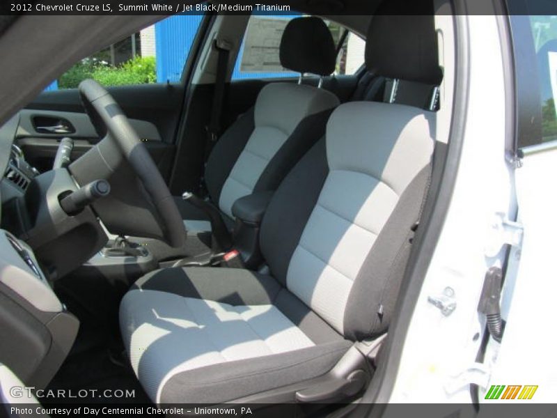 Summit White / Jet Black/Medium Titanium 2012 Chevrolet Cruze LS