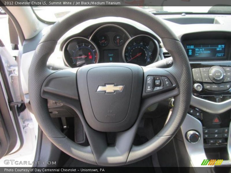 Summit White / Jet Black/Medium Titanium 2012 Chevrolet Cruze LS