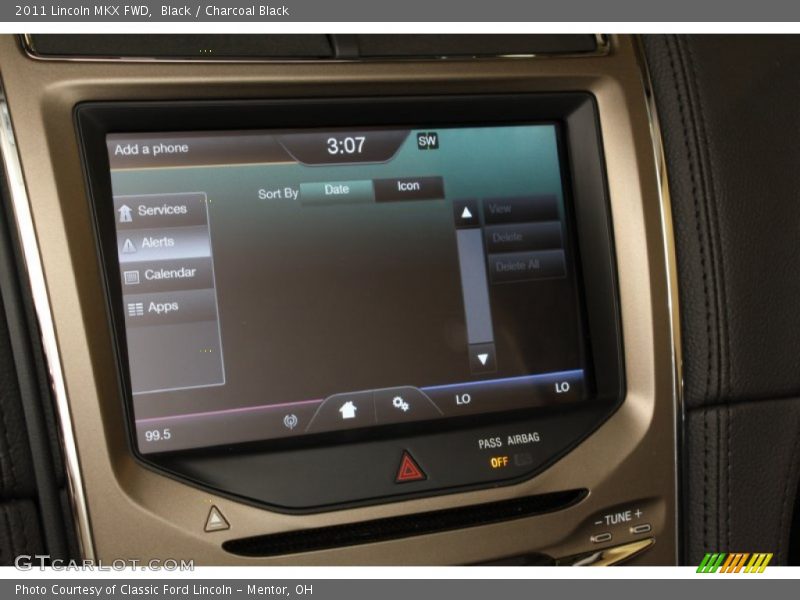 Black / Charcoal Black 2011 Lincoln MKX FWD
