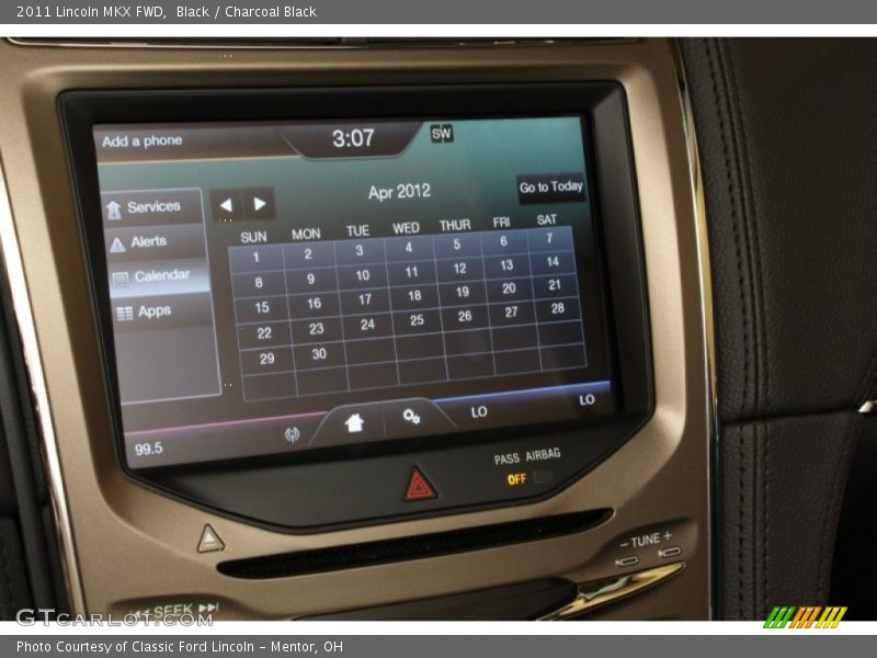 Black / Charcoal Black 2011 Lincoln MKX FWD
