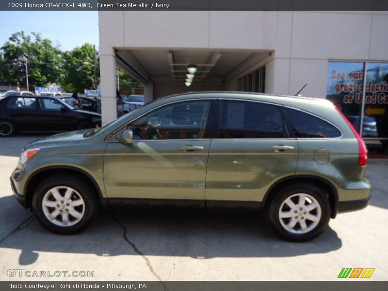 Green Tea Metallic / Ivory 2009 Honda CR-V EX-L 4WD