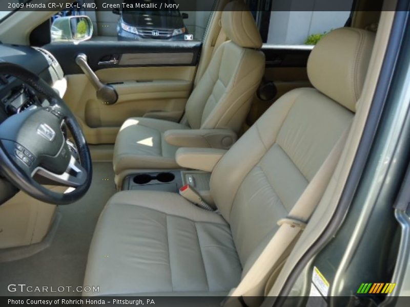 Green Tea Metallic / Ivory 2009 Honda CR-V EX-L 4WD