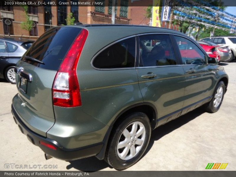 Green Tea Metallic / Ivory 2009 Honda CR-V EX-L 4WD