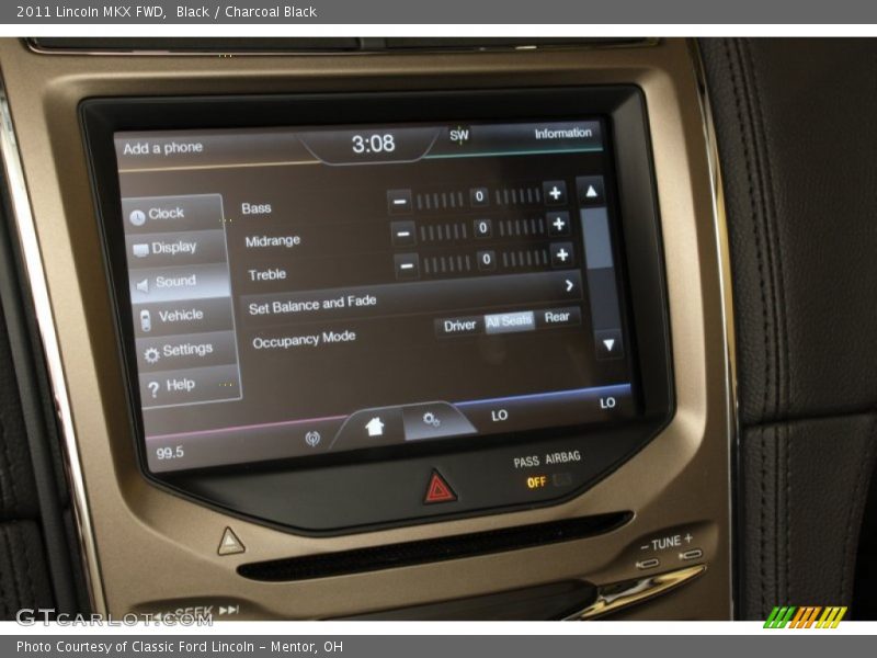 Black / Charcoal Black 2011 Lincoln MKX FWD
