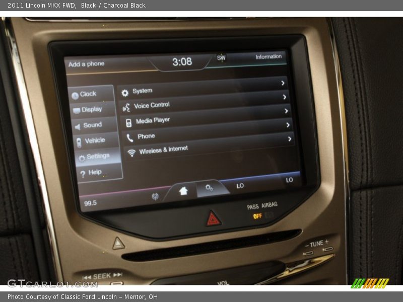Black / Charcoal Black 2011 Lincoln MKX FWD