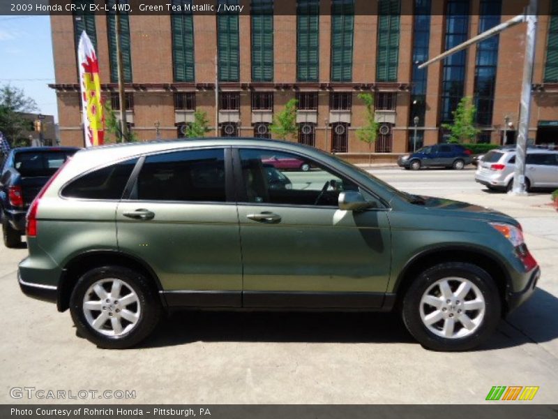 Green Tea Metallic / Ivory 2009 Honda CR-V EX-L 4WD