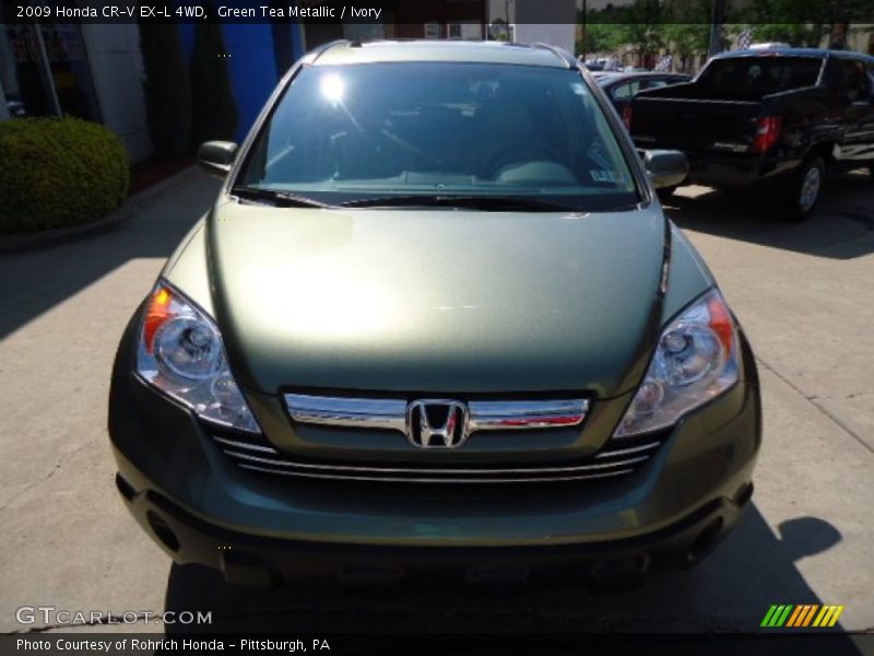 Green Tea Metallic / Ivory 2009 Honda CR-V EX-L 4WD