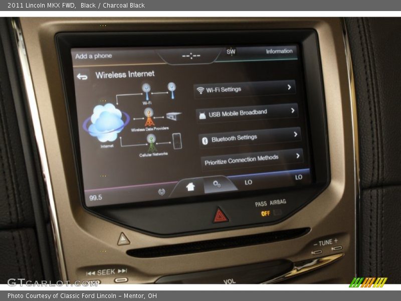 Black / Charcoal Black 2011 Lincoln MKX FWD