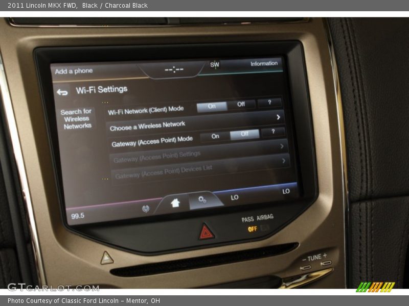 Black / Charcoal Black 2011 Lincoln MKX FWD
