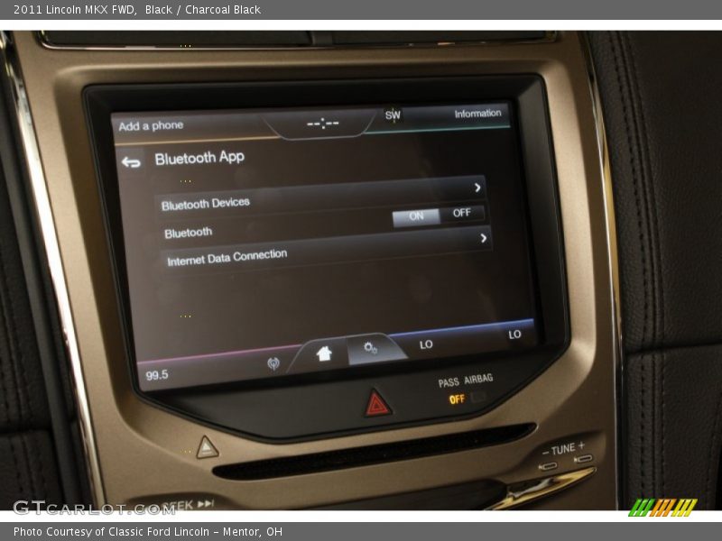 Black / Charcoal Black 2011 Lincoln MKX FWD