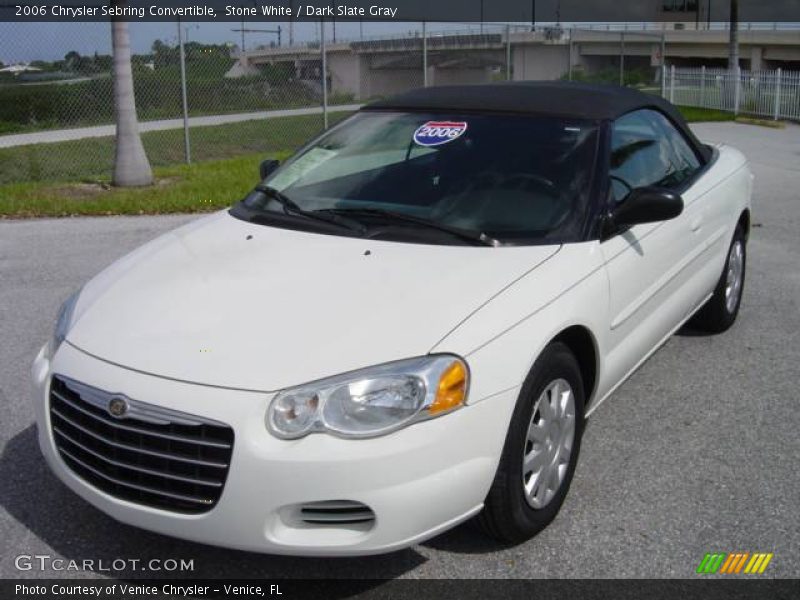 Stone White / Dark Slate Gray 2006 Chrysler Sebring Convertible