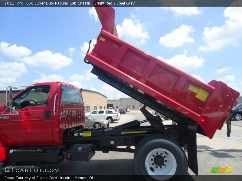 Bright Red / Steel Grey 2011 Ford F650 Super Duty Regular Cab Chassis