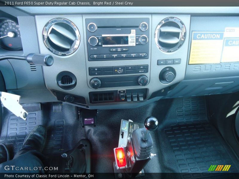 Bright Red / Steel Grey 2011 Ford F650 Super Duty Regular Cab Chassis