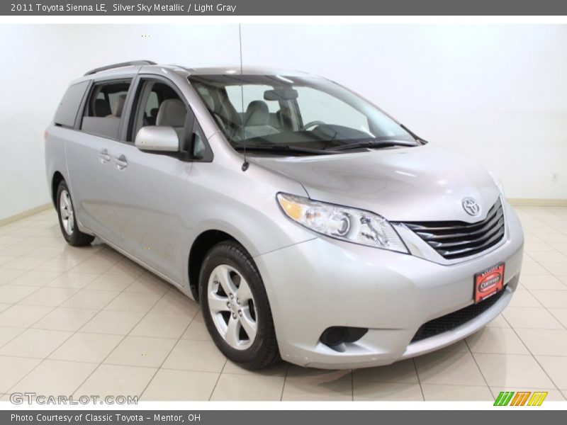 Silver Sky Metallic / Light Gray 2011 Toyota Sienna LE