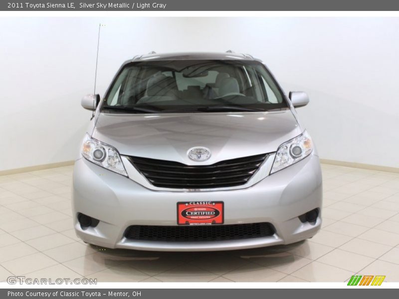 Silver Sky Metallic / Light Gray 2011 Toyota Sienna LE