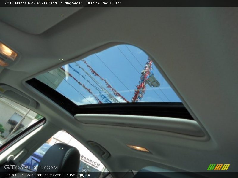 Fireglow Red / Black 2013 Mazda MAZDA6 i Grand Touring Sedan