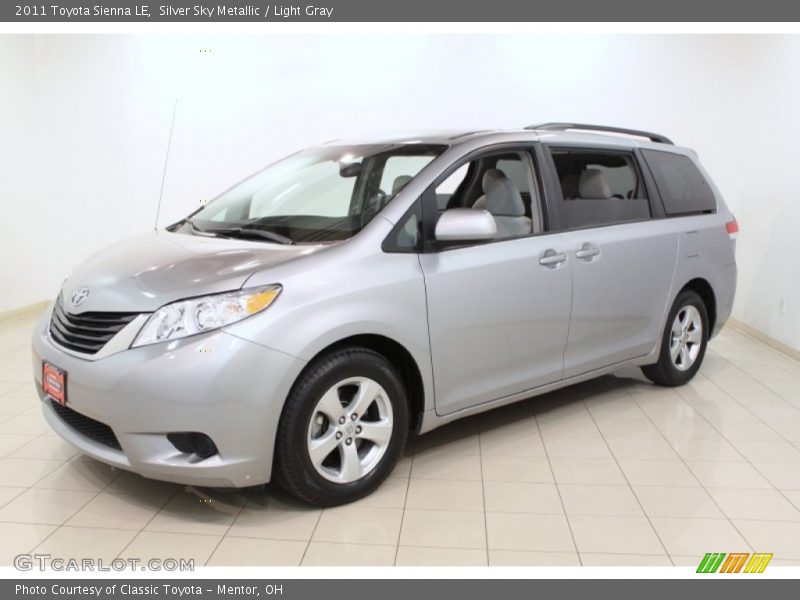 Silver Sky Metallic / Light Gray 2011 Toyota Sienna LE