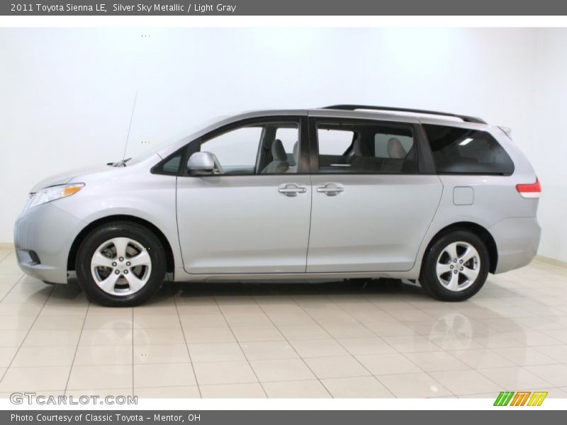 Silver Sky Metallic / Light Gray 2011 Toyota Sienna LE