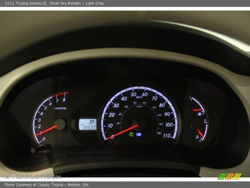 Silver Sky Metallic / Light Gray 2011 Toyota Sienna LE