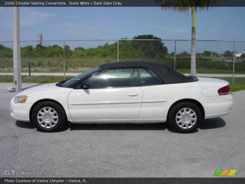 Stone White / Dark Slate Gray 2006 Chrysler Sebring Convertible