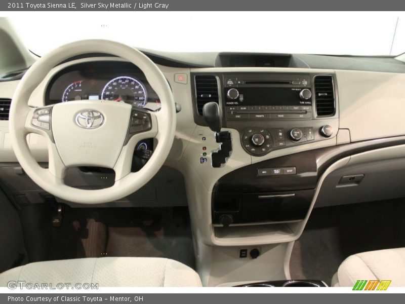 Silver Sky Metallic / Light Gray 2011 Toyota Sienna LE