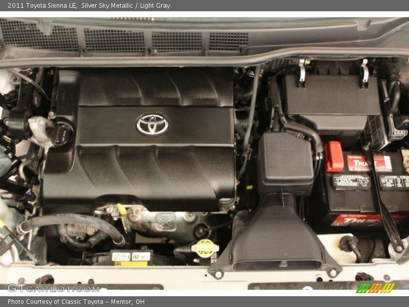 Silver Sky Metallic / Light Gray 2011 Toyota Sienna LE