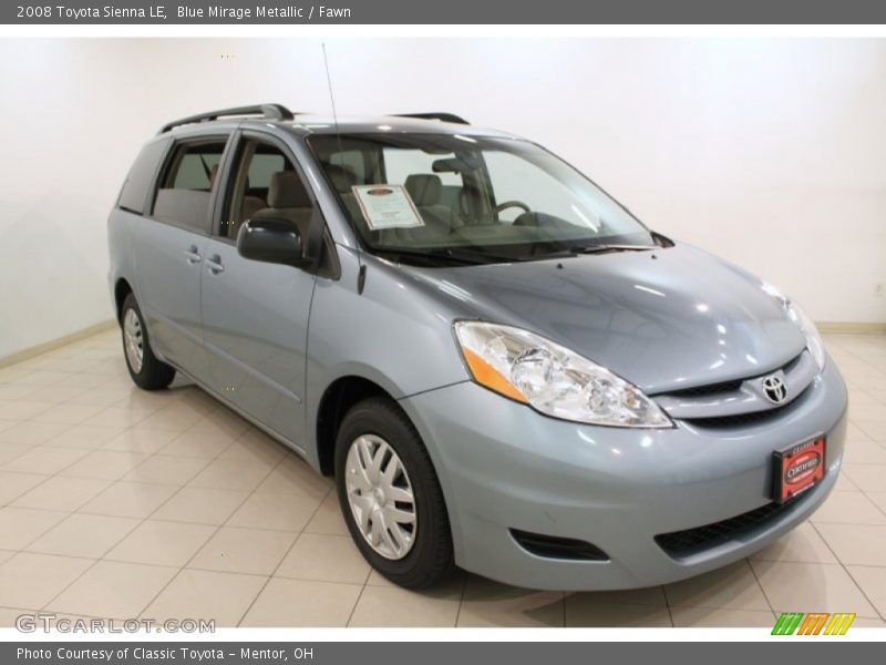 Blue Mirage Metallic / Fawn 2008 Toyota Sienna LE