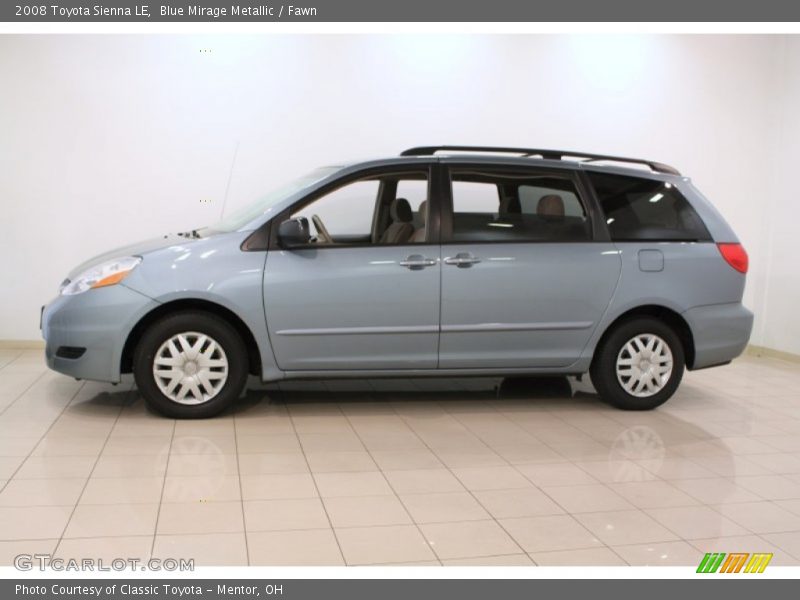 Blue Mirage Metallic / Fawn 2008 Toyota Sienna LE