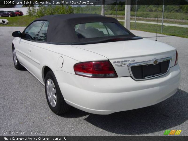 Stone White / Dark Slate Gray 2006 Chrysler Sebring Convertible