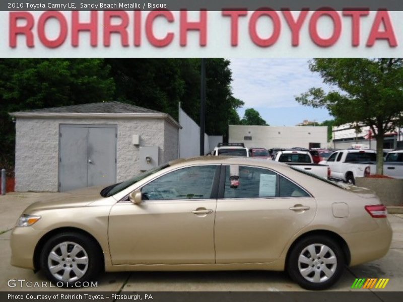 Sandy Beach Metallic / Bisque 2010 Toyota Camry LE