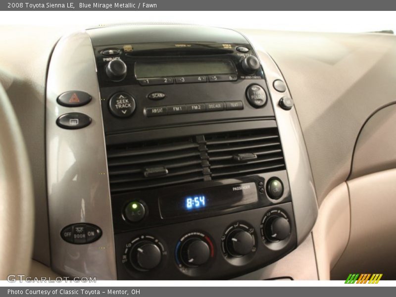 Blue Mirage Metallic / Fawn 2008 Toyota Sienna LE